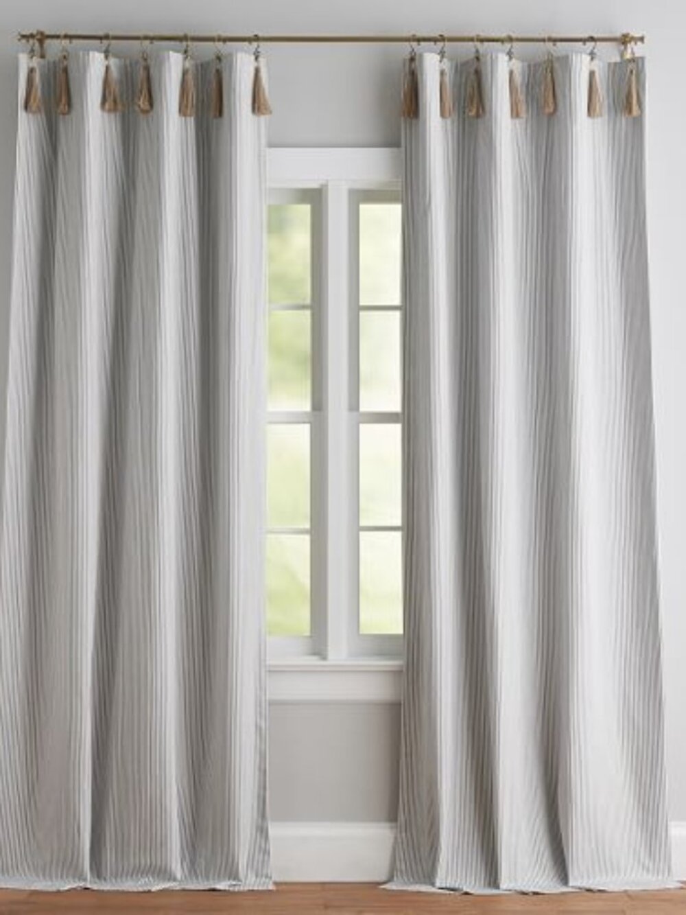 Pottery Barn Emily & Meritt the ticking stripe drape